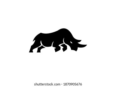 rhino logo icon vector design