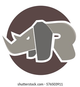 Rhino Logo with R body