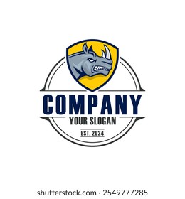 rhino logo , rhinoceros logo vector