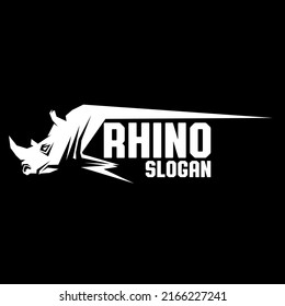 rhino logo , simple and clean