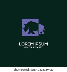 Rhino logo template eps 10
