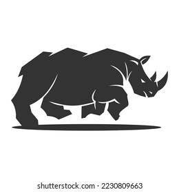 Rhino logo template Icon Illustration Brand Identity isolated