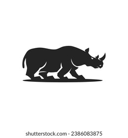rhino logo template Isolated. Brand Identity. Icon Abstract Vector graphic