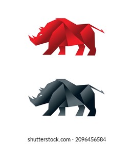 Rhino logo in various colors