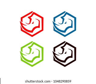 Rhino Logo Vector