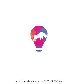 Rhino logo vector design. Rhinos logo for sport club or team. Angry Rhino logo.