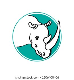  Rhino logo vector  simple and unique