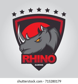 Rhino logo vector for sport team