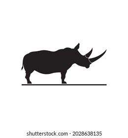 A rhino logo which means strong, tough and brave. Suitable for zoo logos and the like