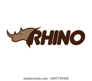 Rhino logotype vector