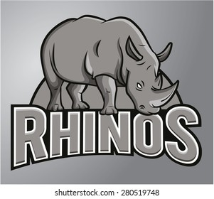 Rhino Mascot 