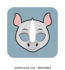 Rhino mask for Halloween and other festivities