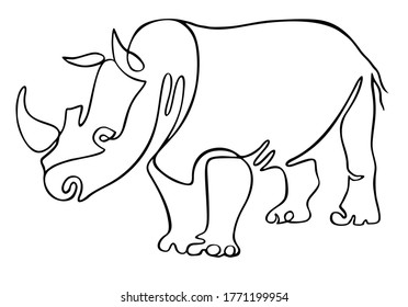 1,687 Rhinoceros drawing clip Images, Stock Photos & Vectors | Shutterstock