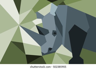 Rhino with poly diagonal design.