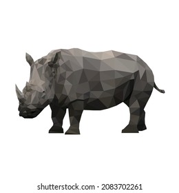 Rhino polygon design detail object