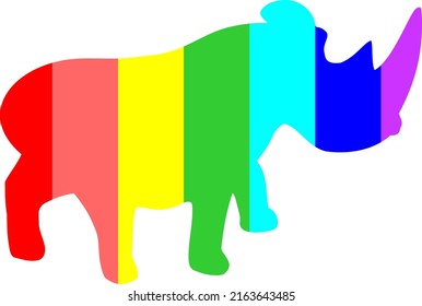 Arcoiris rinoceronte