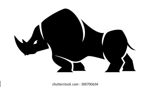 cute rhino logo images stock photos vectors shutterstock https www shutterstock com image vector rhino silhouette african strong mammal logo 300700634