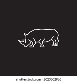 The rhino stripe logo design can be used as a symbol, brand identity, company logo, icon or other.