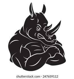 Rhino Strong Mascot