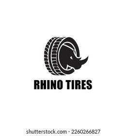 Rhino tires logo vintages symbols animal