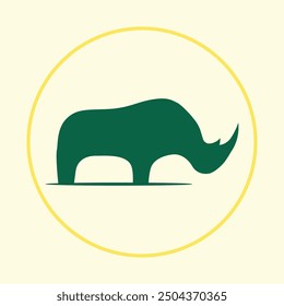 Rhino trendy icon master abstract vector illustration colorful artwork beautiful design.eps