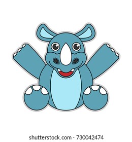 rhino vector cartoon