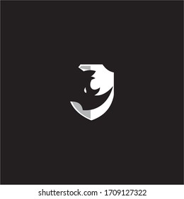 Rhino Vector design Logo Template