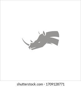 Logo-Vorlagen für Rhino-Vektorillustration