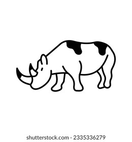 Rhino Vector icon which can easily modify or edit

