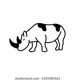 Rhino Vector icon which can easily modify or edit

