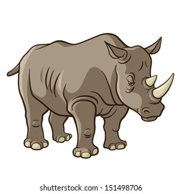 Rhino, vector illustration