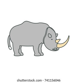 rhino  vector illustration