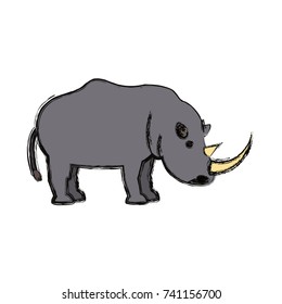 rhino  vector illustration