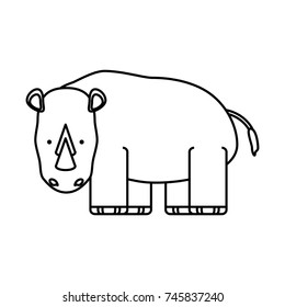  rhino vector illustration