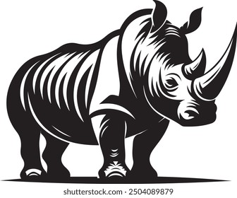 Ilustración vectorial de Rhino: Dibujo simple