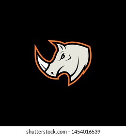 Rhino Vector Logo Template Stock