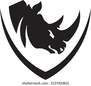 rhino vector modern logo design