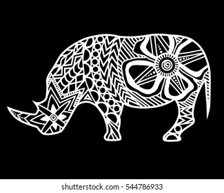Rhinoceros abstraction vector