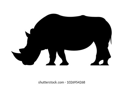 Rhinoceros animal silhouette