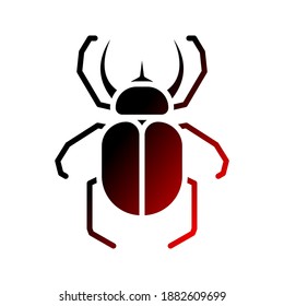 rhinoceros beetle icon. animal sign. vector illustration
