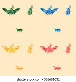 rhinoceros beetle seamless texture