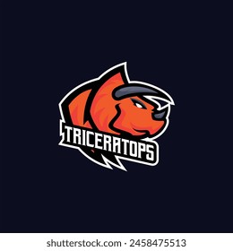 rhinoceros esport mascot design logo