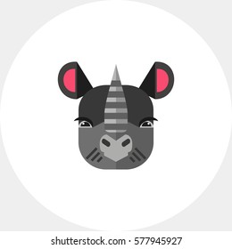 Rhinoceros head icon