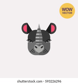 Rhinoceros head icon