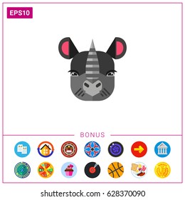 Rhinoceros head icon