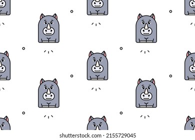 Rhinoceros icon. Icon design. Template elements. Flat style