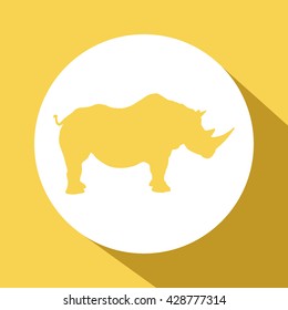 rhinoceros icon. rhinoceros sign