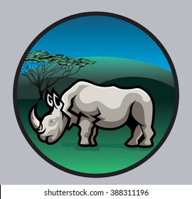 Rhinoceros Illustration