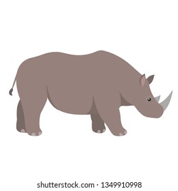 Rhinoceros. Isolated vector illustration