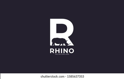 Rhinoceros logo design for your projects